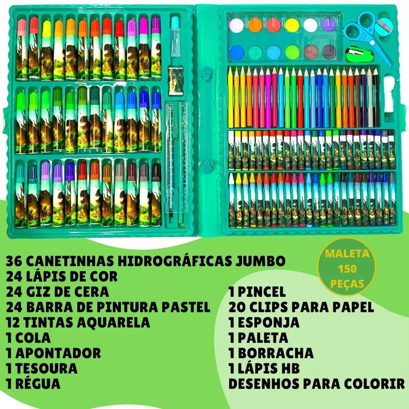 Maleta De Pintura Infantil 150 pc | Colorir