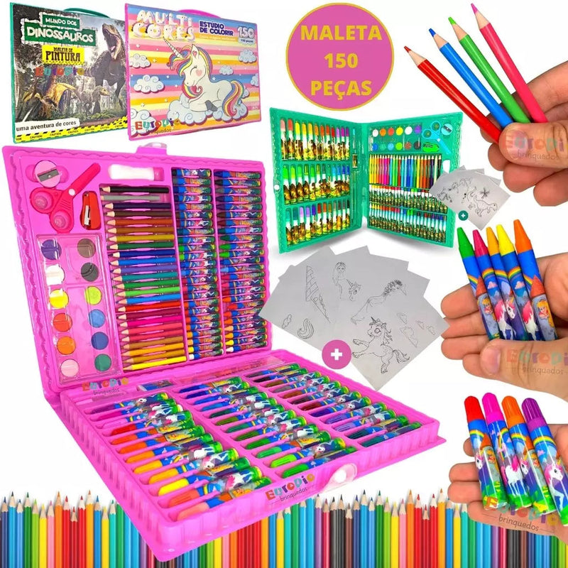 Maleta De Pintura Infantil 150 pc | Colorir