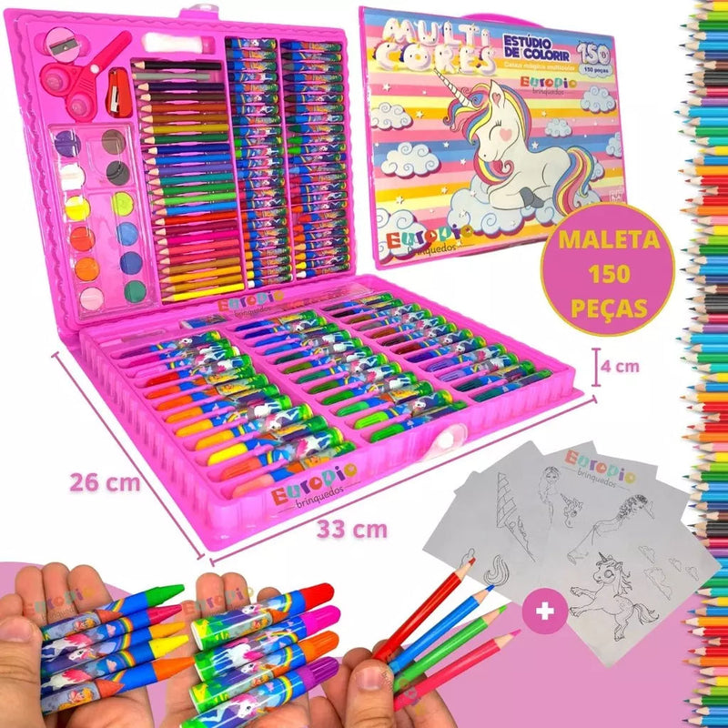 Maleta De Pintura Infantil 150 pc | Colorir